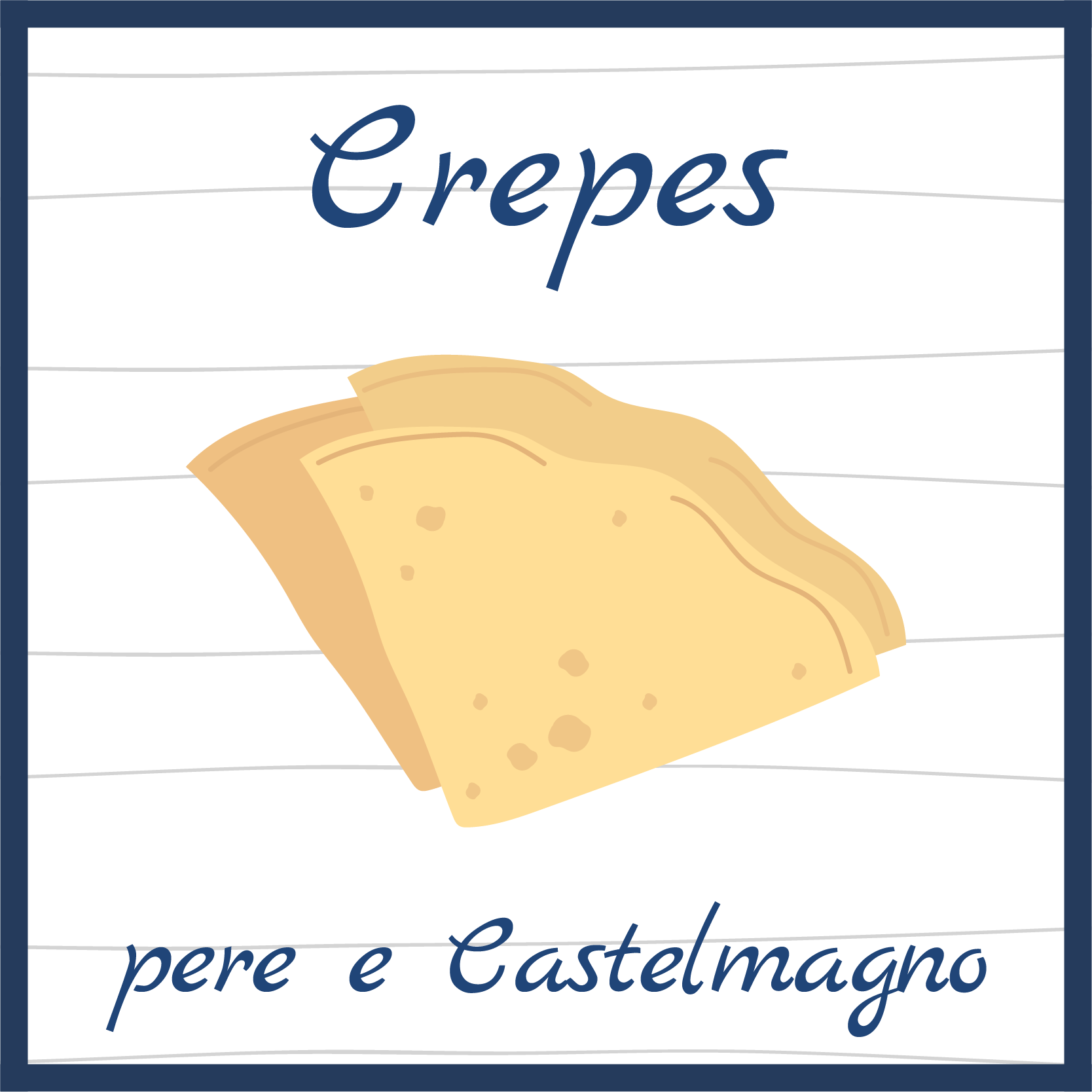 crepes con pere e Castelmagno